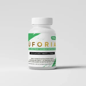 Uforia-Full-Spectrum-7-Hydroxymitragynine-4750mg-Bottle-Green-30mg-Per-Tablet-01